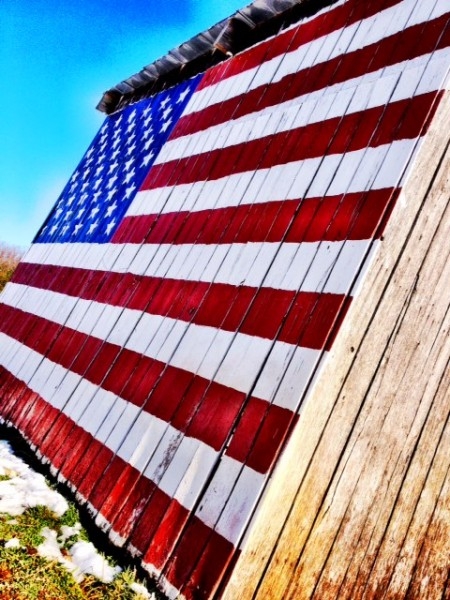 Patriotic Barn in Roanoke County